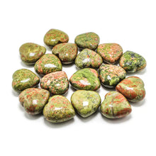Load image into Gallery viewer, Assorted Gemstone Hearts 30mm