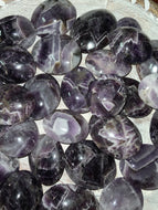 Chevron Amethyst Palm Stones