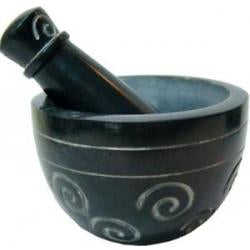 Spiral Mortar and Pestle