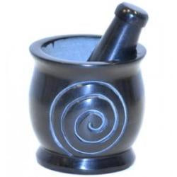 Spiral Mortar and Pestle