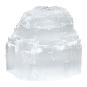 Selenite Iceberg Tea Light Holder