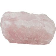 Rough Rose Quartz Tea Light Holders
