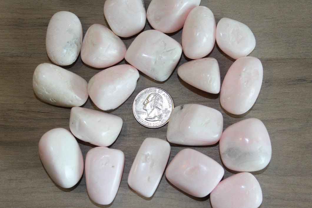 Tumbled Pink Mangano Calcite