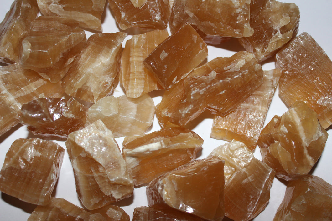 Rough Amber (Honey) Calcite