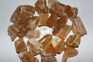 Rough Amber (Honey) Calcite