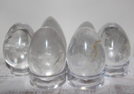 Clear or Smoky Quartz Eggs