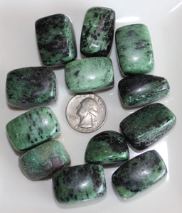 Tumbled Ruby in Zoisite