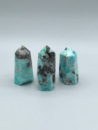 Amazonite in Smoky Quartz Polished Points