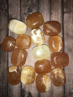 Tumbled Honey Calcite