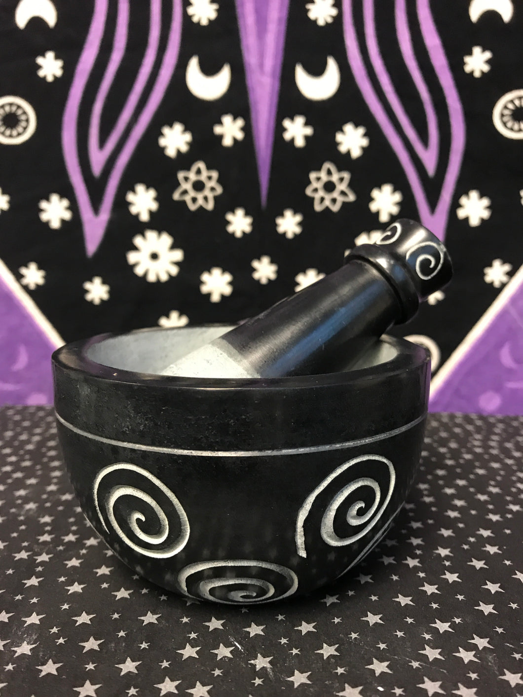 Spiral Mortar and Pestle