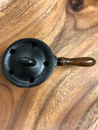 Cast Iron Burner With Wood Handle