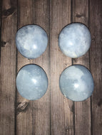Blue Calcite Palm Stones