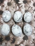 Howlite Palm Stones