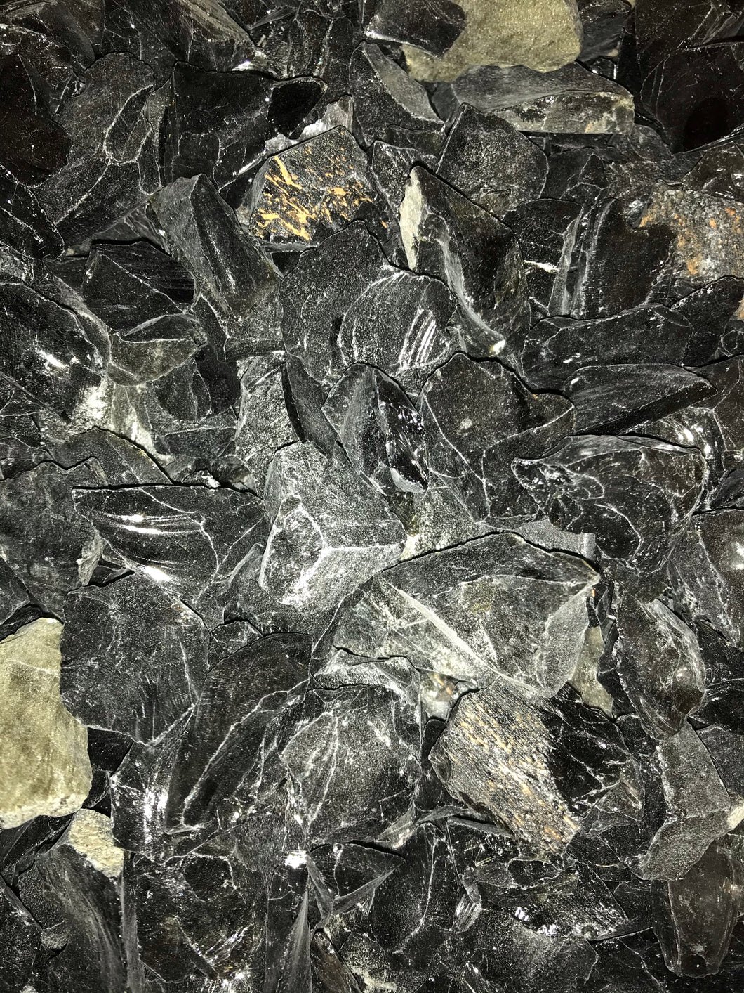 Rough Black Obsidian
