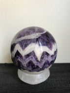 Chevron Amethyst Spheres